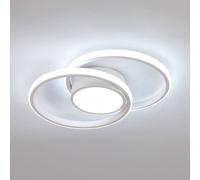 Pheashine Modern Double Round LED Ceiling Light 42W 40cm Warm White/Cool White in Cool White Pheashine Cool White