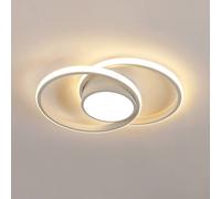 Pheashine Modern Double Round LED Ceiling Light 42W 40cm Warm White/Cool White in Warm White Pheashine Warm White