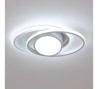 Pheashine Modern Double Round LED Ceiling Light 42W Warm White /39W Cool White Pheashine Cool White
