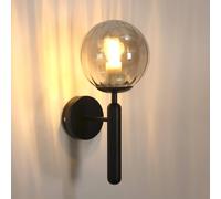 Pheashine Modern Glass Wall Lamp E27 Lamp Base in Black Pheashine Black