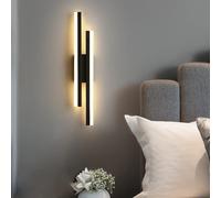 Pheashine Modern LED acrylic wall lamp, Warm light 3000K Length 40cm Indoor use in Black Pheashine Black