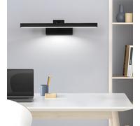 Pheashine Modern Led Bath Mirror Lamps 40Cm,rotatable Mirror Front Light For Dressing Table Make Up Lighting,4000K,black