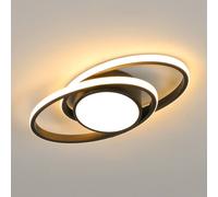 Pheashine Modern LED Ceiling Lamp 39W 3000K Warm White Light in Black Pheashine Black