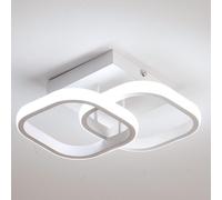 Pheashine Modern LED Ceiling Light 22W Square Circle 6000K in White Pheashine White