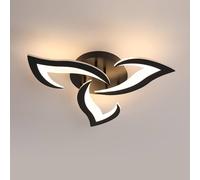 Pheashine Modern LED Ceiling Light 36W 3060LM Black 58cm Warm White 3000K Pheashine Black