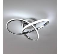 Pheashine Modern LED Ceiling Light 38W 40cm(White/Silver) Cool White 6000K/Warm in Silver Pheashine Silver