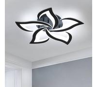 Pheashine Modern LED Ceiling Light 60W Petals Design Black 6000K 60cm Pheashine Black
