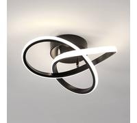 Pheashine Modern LED Ceiling Light Clover Design 30cm 30W Neutral White in Black Pheashine Black