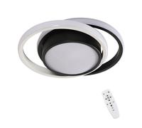 Pheashine Modern LED Ceiling Light Dimmable Black & White Dual-Ring 32W Pheashine Black