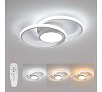 Pheashine Modern LED Ceiling Light, Dimming 3000-6500K, 40cm long, Indoor Use in White Pheashine White