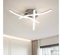 Pheashine Modern LED ceiling light, neutral light 4000K, 36cm long Indoor Use in Silver Pheashine Silver