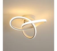 Pheashine Modern LED Ceiling Light, Warm Light 3000K, White 25cm, Indoor Use Pheashine White