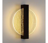 Pheashine Modern Light Luxury Acrylic Wall Lamp 12W Warm White 25cm in Black Pheashine Black