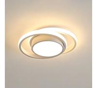Pheashine Modern Round Ceiling Light, 36W, White, 3000K Warm Light, 27cm, Indoor in White Pheashine White