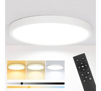 Pheashine Modern Round LED Ceiling Light 24W Dimmable IP44 in White Pheashine White