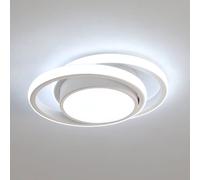 Pheashine Modern Round LED Ceiling Light, 36W, White, Cool White Light (27cm) Pheashine White
