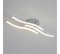 Pheashine Modern Silver 3-Bar LED Ceiling Light, 18W 4500K Neutral Light, 52cm Pheashine Silver