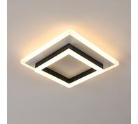 Pheashine Modern Square 30W 3000K Led Ceiling Light, 30X30X7Cm, Black + White, 3300Lm, Bedroom, Living Room, Dining Etc
