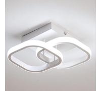 Pheashine Modern Square Circle Led Ceiling Light,22W Cool White 6000K For Kitchen, Dining Room, Corridor Or Balcony