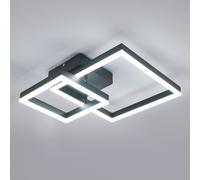 Pheashine Modern Square LED Ceiling Light 36W White Light 6500K in Black Pheashine Black