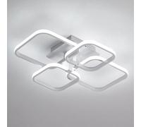 Pheashine Modern Square Led Ceiling Light,60W 6750Lm 6000K For Living Room, Kitchen Or Bedroom