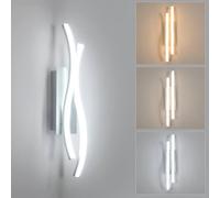 Pheashine Modern Wall Light 3000K/4500K/6500K 41x8x8cm in Silver | Size: 41 x 8 x 8 cm Pheashine Silver 41 x 8 x 8 cm
