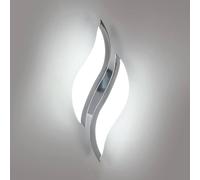 Pheashine Modern Wall Light With Acrylic Lampshade & Built-In LED Chips in Silver Pheashine Silver