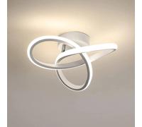 Pheashine Modern White Clover LED Ceiling Light, 22W 4500K Neutral White, 25cm Pheashine White