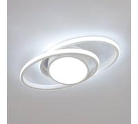 Pheashine Modern White Double-Ring LED Ceiling Light 39W 6500K 38.5cm Pheashine White
