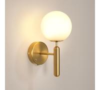 Pheashine Rechargeable Wall Light, Battery Operated Wall Light with Touch Control 3 Colors, Gold Wireless LED Wall Lamp Dimmable for Bedroom, Living Room, Corridor, Hallway