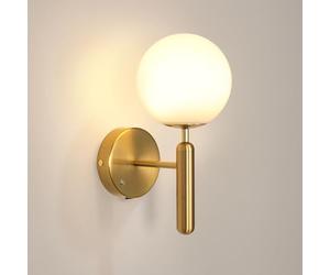 Pheashine Rechargeable Wall Light, Battery Operated Wall Light with Touch Control 3 Colors, Gold Wireless LED Wall Lamp Dimmable for Bedroom, Living Room, Corridor, Hallway