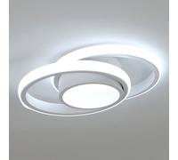 Pheashine Round 32W 2500Lm Cool White Led Ceiling Lamp For Bedroom Kitchen Living Room