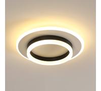 Pheashine Round LED Ceiling Light, 3000K Warm White, 30cm Modern Flush Mount in Black Pheashine Black