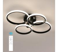 Pheashine Round Led Ceiling Light, 76W Stepless Dimmable 3000-6500K With Remote Control, 220V
