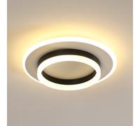Pheashine Round Led Ceiling Light Panel 30Cm,28W 3000K Warm White Acrylic Flush Mount, 6.5Cm Slim, Ra80, 220-240V