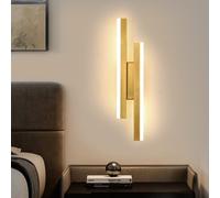 Pheashine Scandinavian Gold Acrylic 40X9.5X4Cm 16W 3000K Warm White Wall Lamp