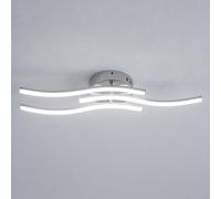 Pheashine Silver 52cm 3-Layer Wave LED Ceiling Light 18W 6500K Aluminum Iron Pheashine Silver