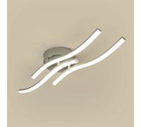 Pheashine Silver Triple Wave Led Ceiling Light 18W 4000K Neutral White