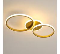 Pheashine Sleek Acrylic Round Led Ceiling Light Gold 56X31X9.5Cm
