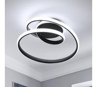 Pheashine Sleek LED Ceiling Lamp 36W Black White 30cm Diameter Pheashine Black