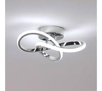 Pheashine Sleek LED Ceiling Light 30W 6500K Cool White Flicker-Free in Silver Pheashine Silver