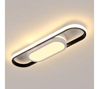 Pheashine Sleek LED Ceiling Light 48 cm Dimmable 3 Colour Temperatures in Black Pheashine Black