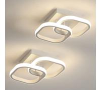 Pheashine Sleek Led Ceiling Light Square 24W Neutral Light 2 Pack