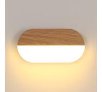 Pheashine Sleek LED Wall Lamp Wood Grain 22x11x3.5CM Warm Light 3000K 7W in Brown | Size: 22x11x3.5 cm Pheashine Brown 22x11x3.5 cm