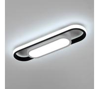 Pheashine Sleek Oval LED Ceiling Light 21W 6500K Daylight 40x10.5x5cm in Black | Size: 40x10.5x5 cm Pheashine Black 40x10.5x5 cm