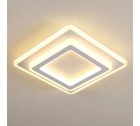 Pheashine Sleek Square Acrylic Ceiling Lamp 29Cm 44W Warm Light 3000K Ideal For Living Rooms Studies