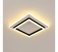 Pheashine Sleek Square Acrylic Ceiling Panel 41W 3000K Warm White 40x40cm in Black | Size: 40x40 cm Pheashine Black 40x40 cm