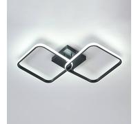 Pheashine Sleek Square Black LED Ceiling Light 42W 29cm 6500K Pheashine Black