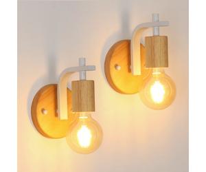 Pheashine Sleek U-Shaped Wall Lamp White 15X12X17Cm 2-Pack E27 Holder