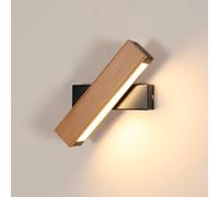 Pheashine Sleek Wall Light Black Wood Built-in LED 4W 3000K Warm White in Light Brown Pheashine Light Brown